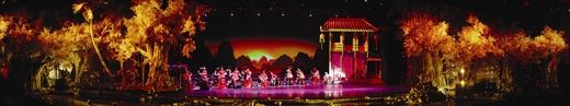美轮美奂的文化盛宴在300平方米舞台上淋漓展现。