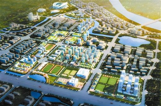 规划中的广西体育产业城。（资料图片）