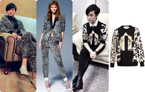 左：Versace 2013早秋系列；右：Givenchy 印花卫衣