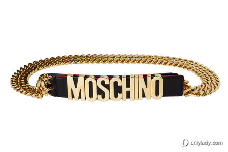 Moschino 30周年限量系列Belt - black