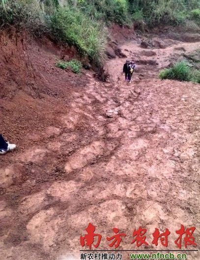 一对越南夫妻通过最近的山路（只有500米长）农财宝典记者 高勇红 摄