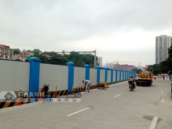 2号线江南客运站站5月20日起封闭施工20个月。广西新闻网记者 杨郑宝 摄 